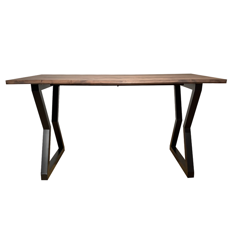 SDT-8885ダイニング【送料無料】（140天板）ウォールナット×（脚）ブラック