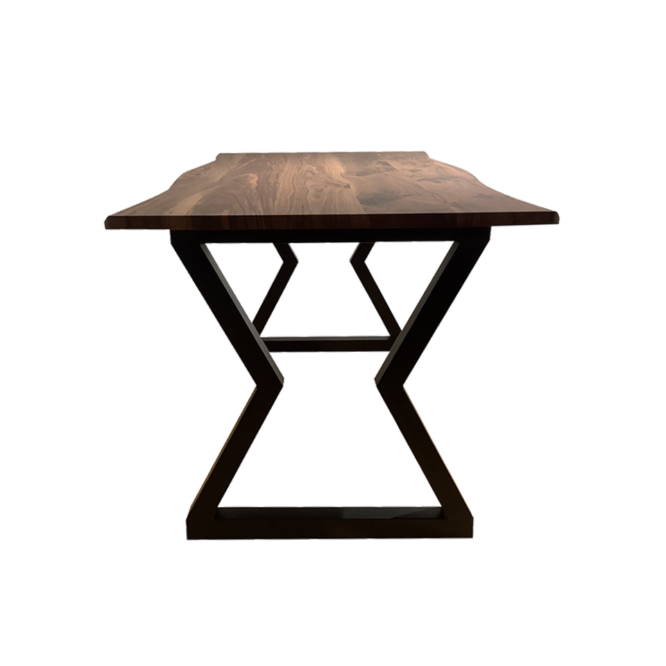 SDT-8885ダイニング【送料無料】（140天板）ウォールナット×（脚）ブラック