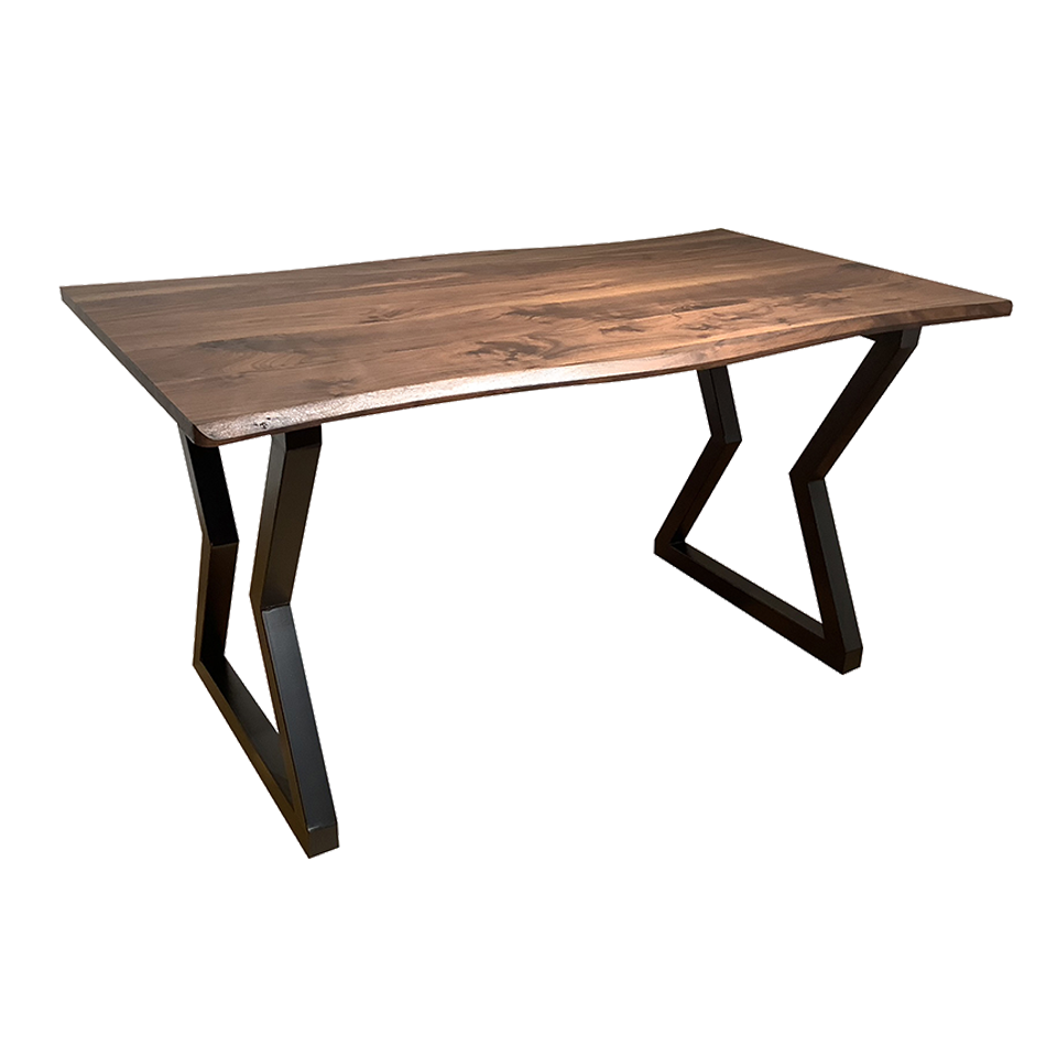 SDT-8885ダイニング【送料無料】（140天板）ウォールナット×（脚）ブラック