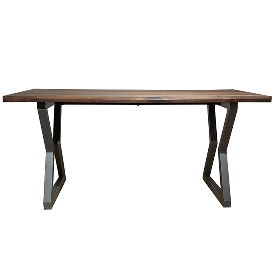 SDT-8885ダイニング【送料無料】（160天板）ウォールナット×（脚）グレー