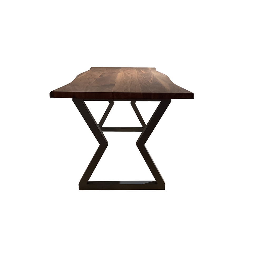 SDT-8885ダイニング【送料無料】（160天板）ウォールナット×（脚）グレー