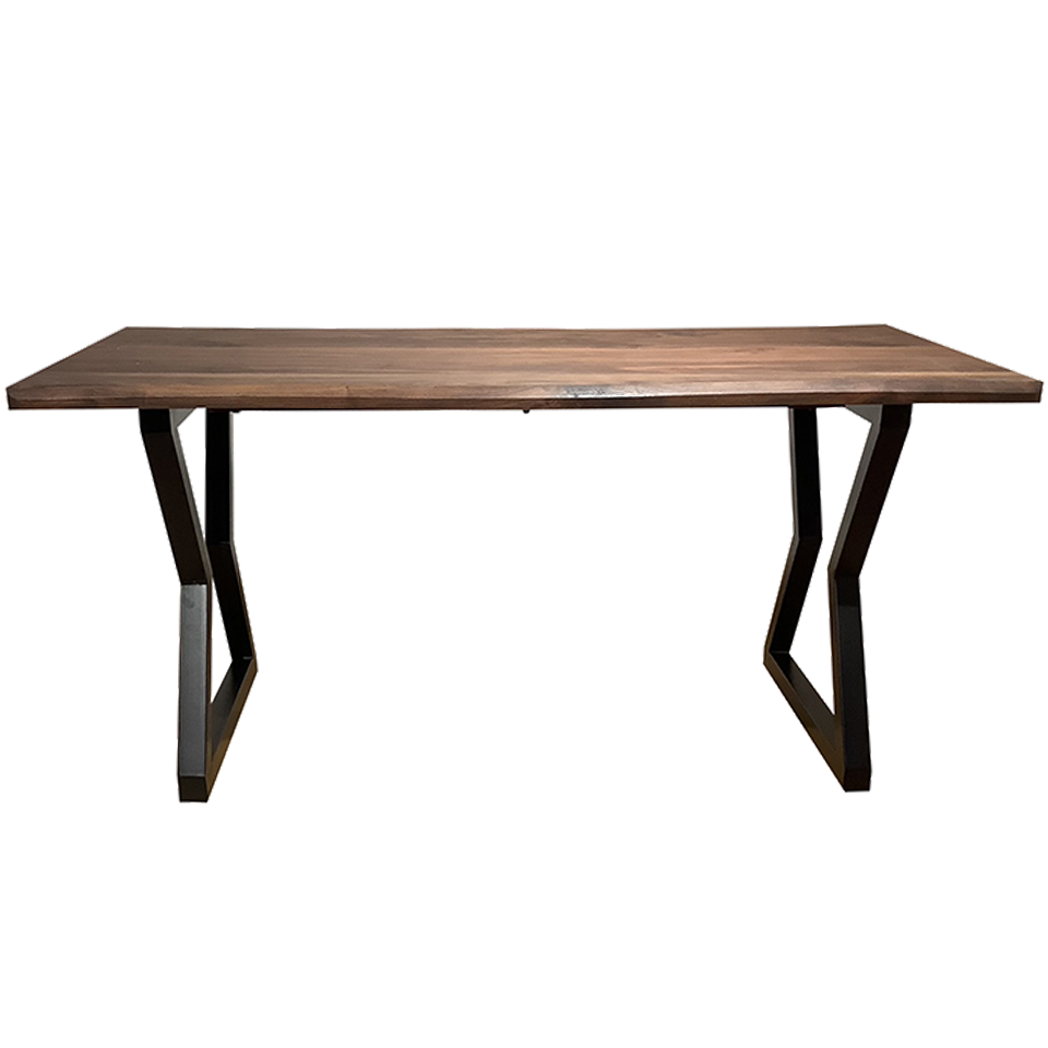 SDT-8885ダイニング【送料無料】（160天板）ウォールナット×（脚）ブラック