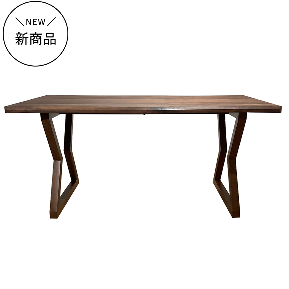 SDT-8885ダイニング【送料無料】（160天板）ウォールナット×（脚）ウォールナット