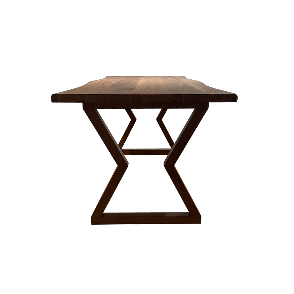 SDT-8885ダイニング【送料無料】（160天板）ウォールナット×（脚）ウォールナット