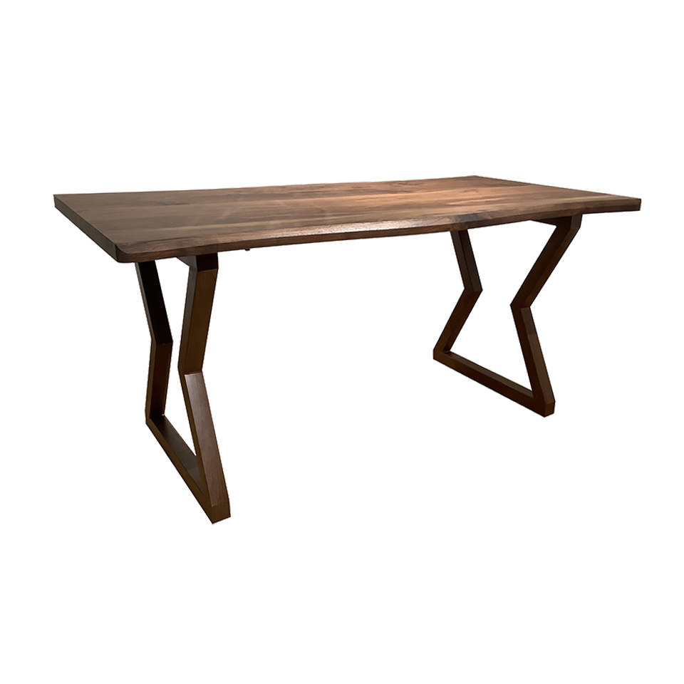 SDT-8885ダイニング【送料無料】（160天板）ウォールナット×（脚）ウォールナット