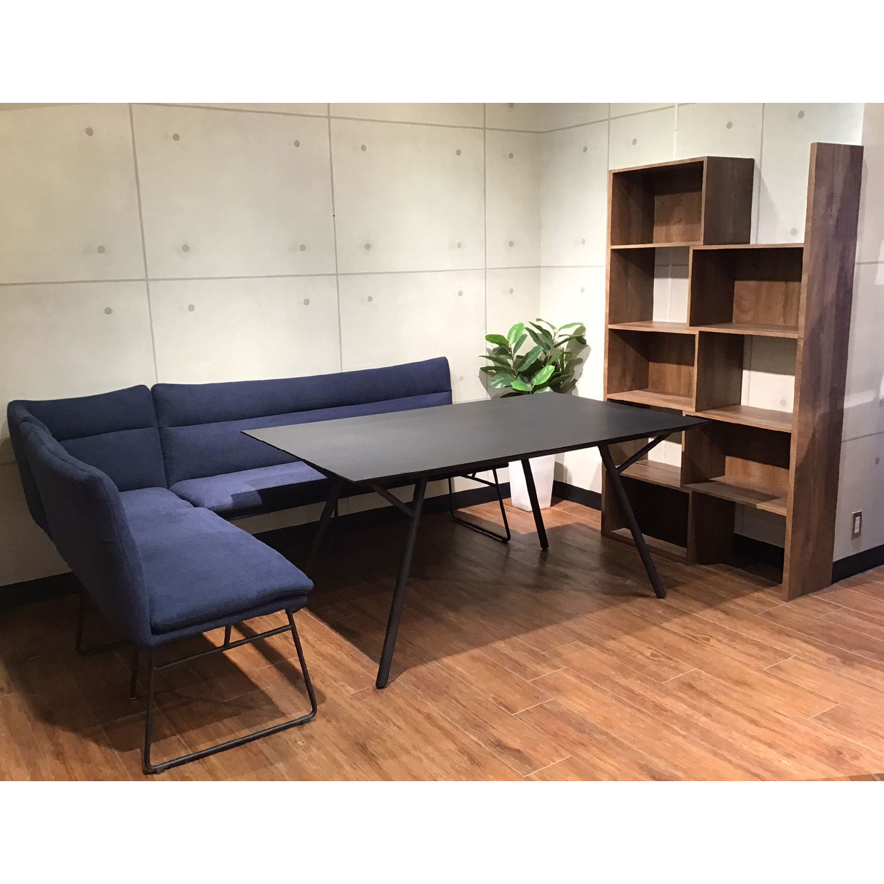 コーナーダイニングセット3058 送料無料 ダークブルー Noceノーチェ 家具 インテリア通販