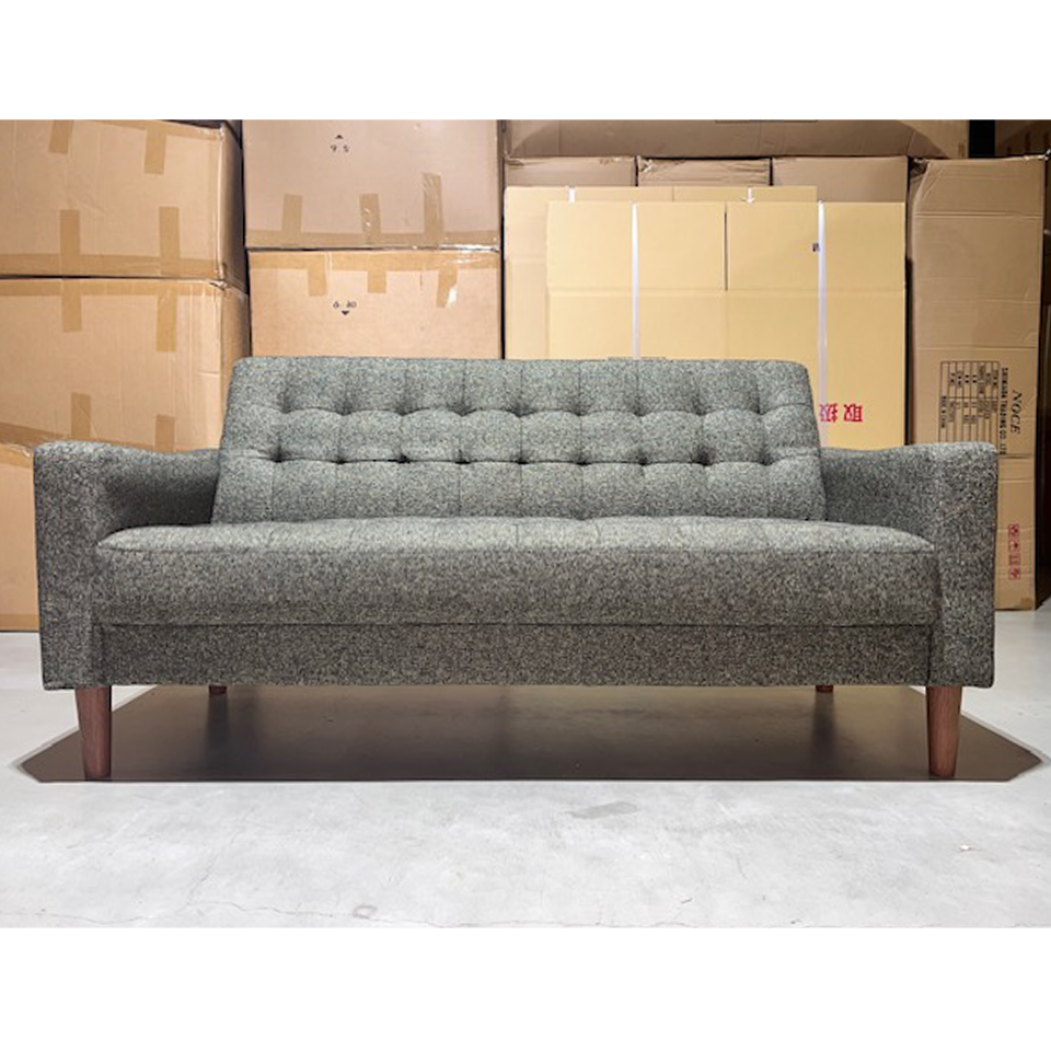 【アウトレット】ソファHY0251 3人掛け【送料・開梱設置無料】グレー/グリーン