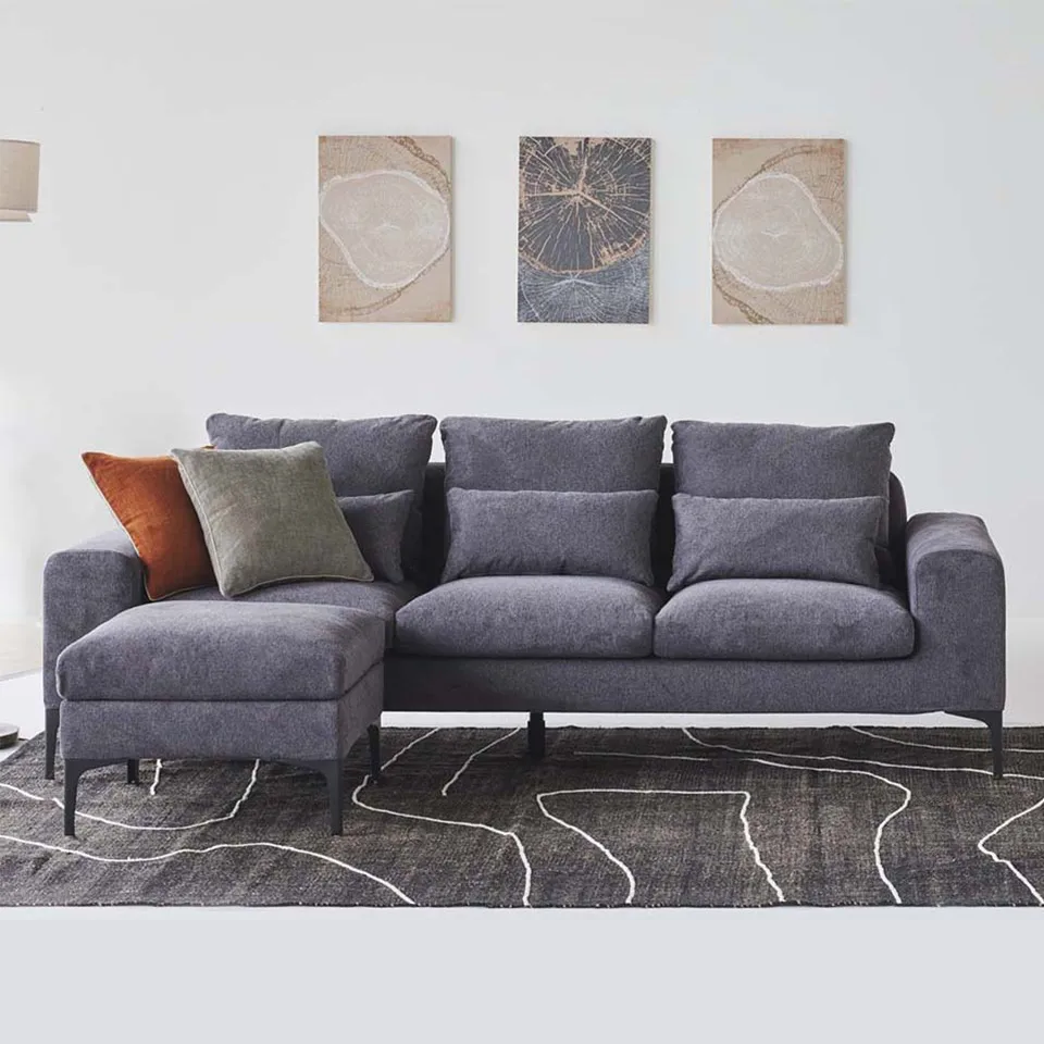 カウチソファCALM【送料・開梱設置無料】グレー