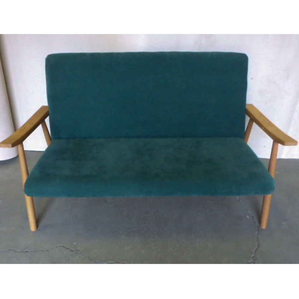 【アウトレット】ソファMKXGYJ01 2人掛け【送料・開梱設置無料】ピーコックグリーン