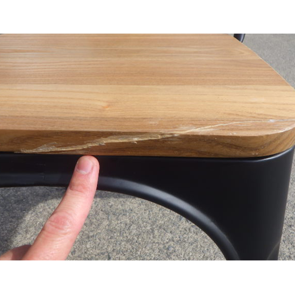 【アウトレット】T3534M1チェアブラック/ナチュラル