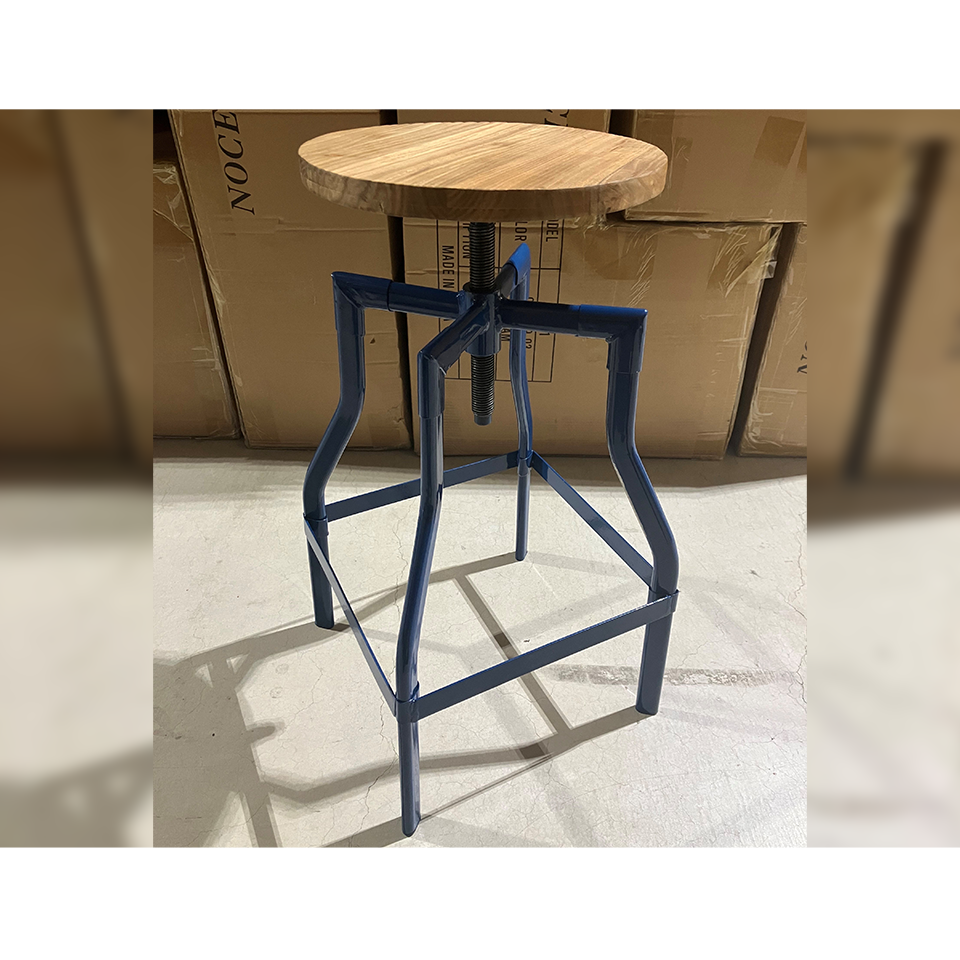 【アウトレット】スツールGZ4526-24M【送料無料】ブルー/ナチュラル