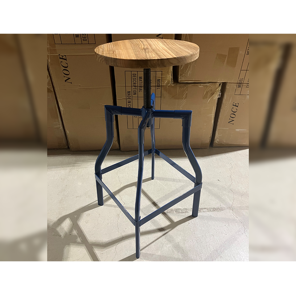 【アウトレット】スツールGZ4526-24M【送料無料】ブルー/ナチュラル