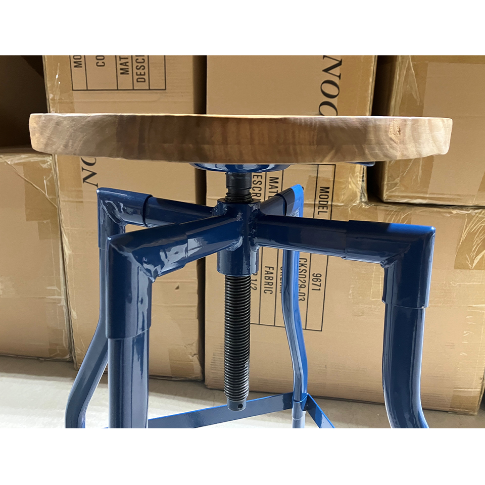 【アウトレット】スツールGZ4526-24M【送料無料】ブルー/ナチュラル