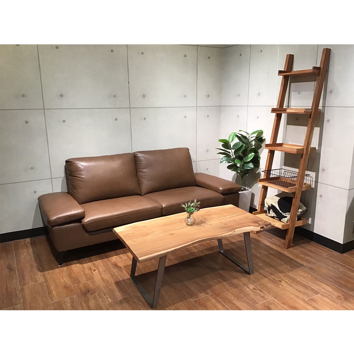 ソファZM750【本革】3人掛け【送料・開梱設置無料】 ブラウン | NOCE 