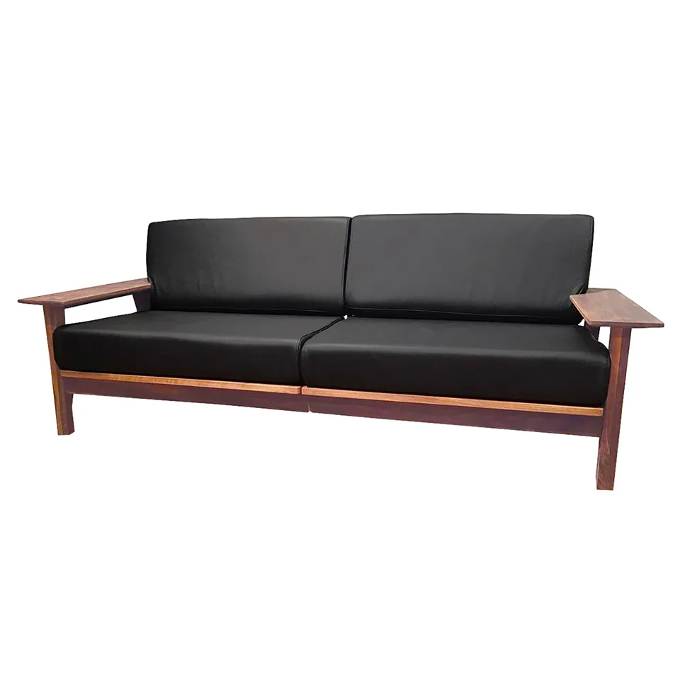 ソファ【本革】1610 3人掛け【送料・開梱設置無料】ブラックレザー