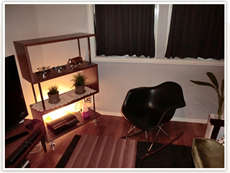 1人暮らしのラックコーディネート