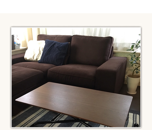 スペースをうまく使ったダイニング