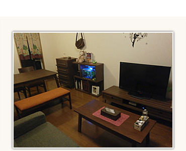 ウォールナットの部屋