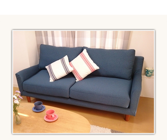 きれいなブルーがおしゃれなソファー家具・インテリア通販のNOCE