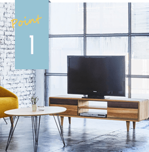 木製ラックのコーディネート